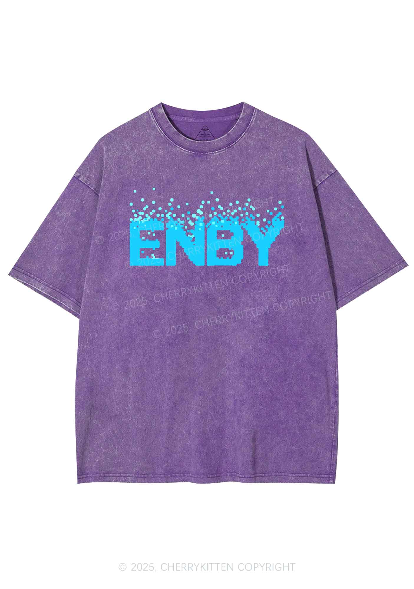 ENBY Pride Y2K Shirts Washed Tee Cherrykitten