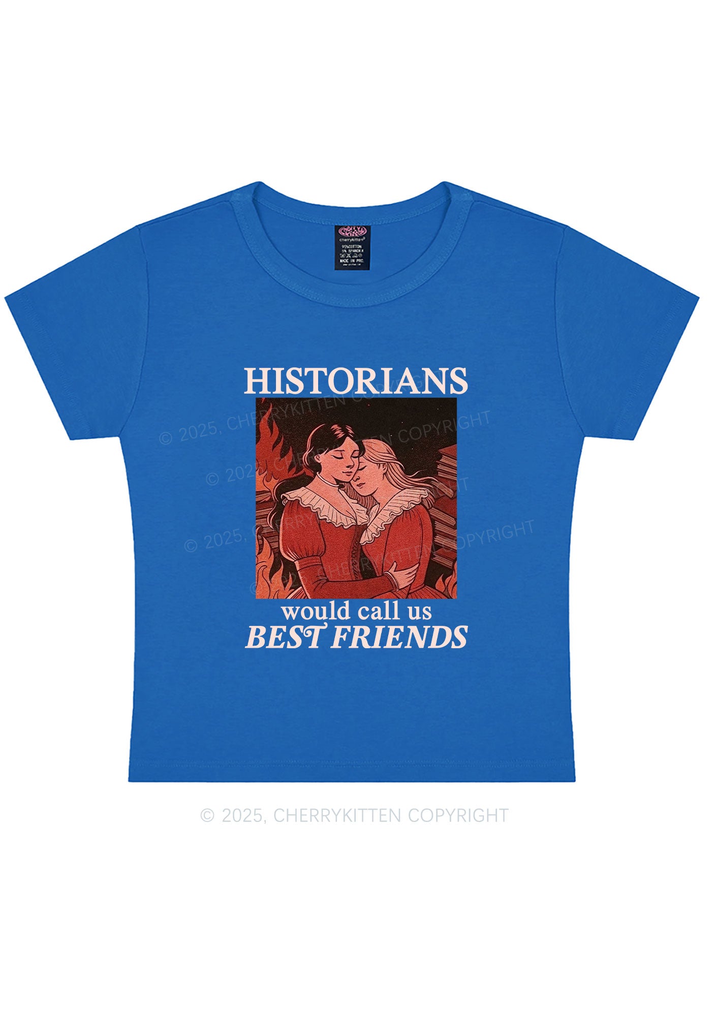 Call Us Best Friends Pride Y2K Baby Tee Cherrykitten