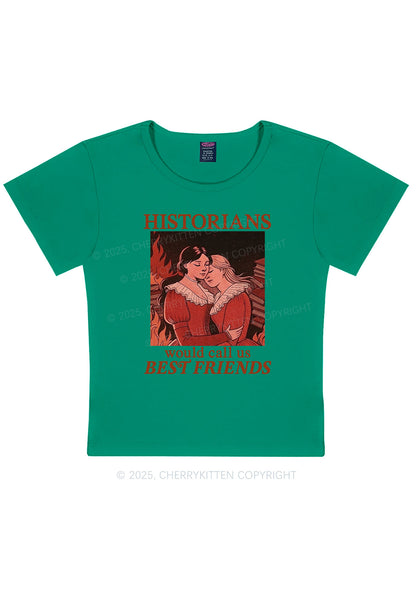 Call Us Best Friends Pride Y2K Baby Tee Cherrykitten