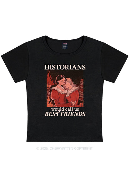 Call Us Best Friends Pride Y2K Baby Tee Cherrykitten