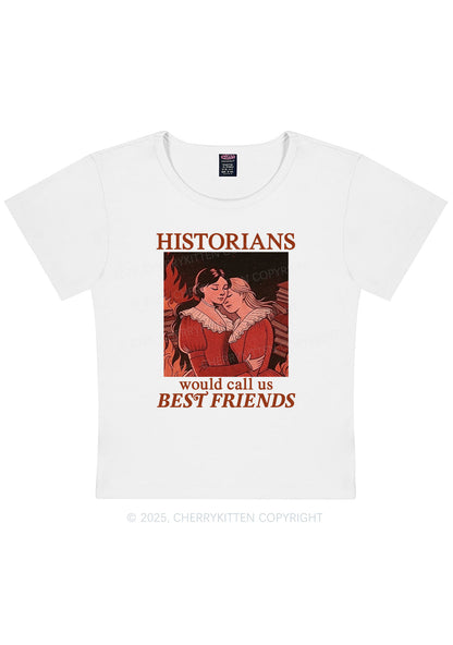 Call Us Best Friends Pride Y2K Baby Tee Cherrykitten