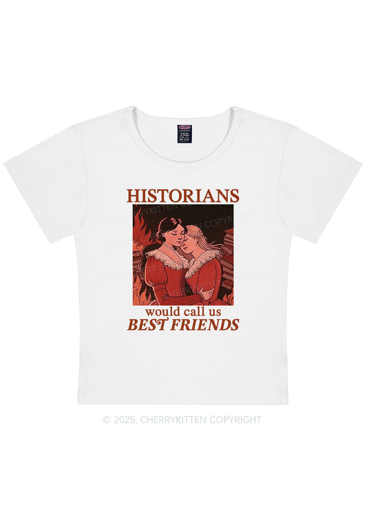 Call Us Best Friends Pride Y2K Baby Tee Cherrykitten