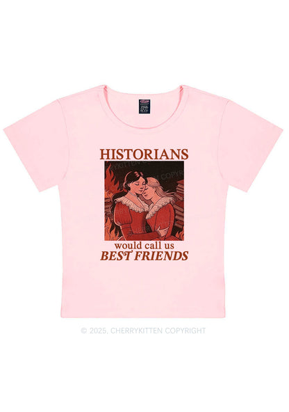Call Us Best Friends Pride Y2K Baby Tee Cherrykitten