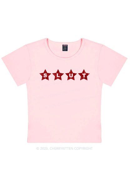 Glitter Slxt Y2K Baby Tee Cherrykitten
