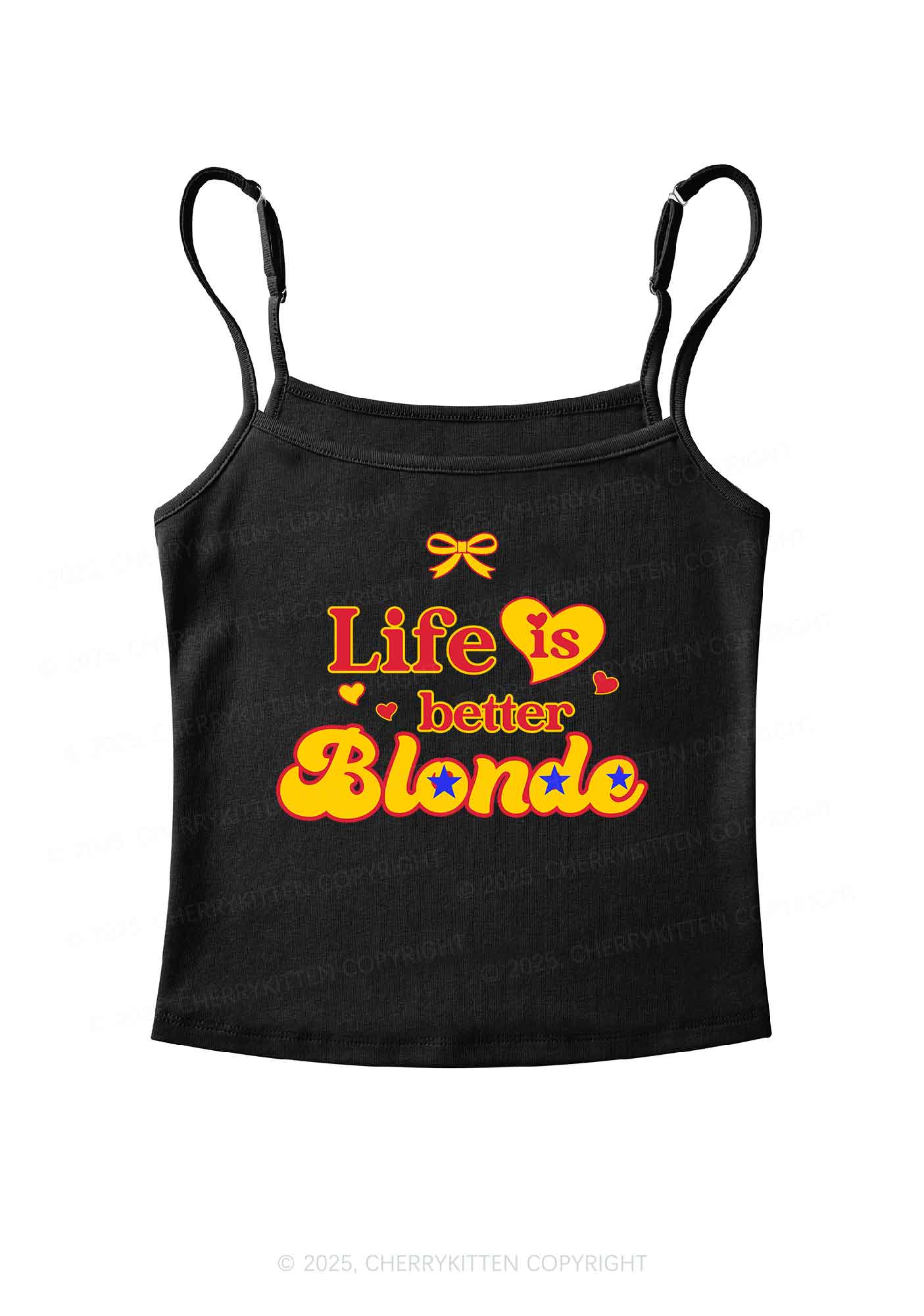 Better Blonde Y2K Spaghetti Strap Cami Cherrykitten