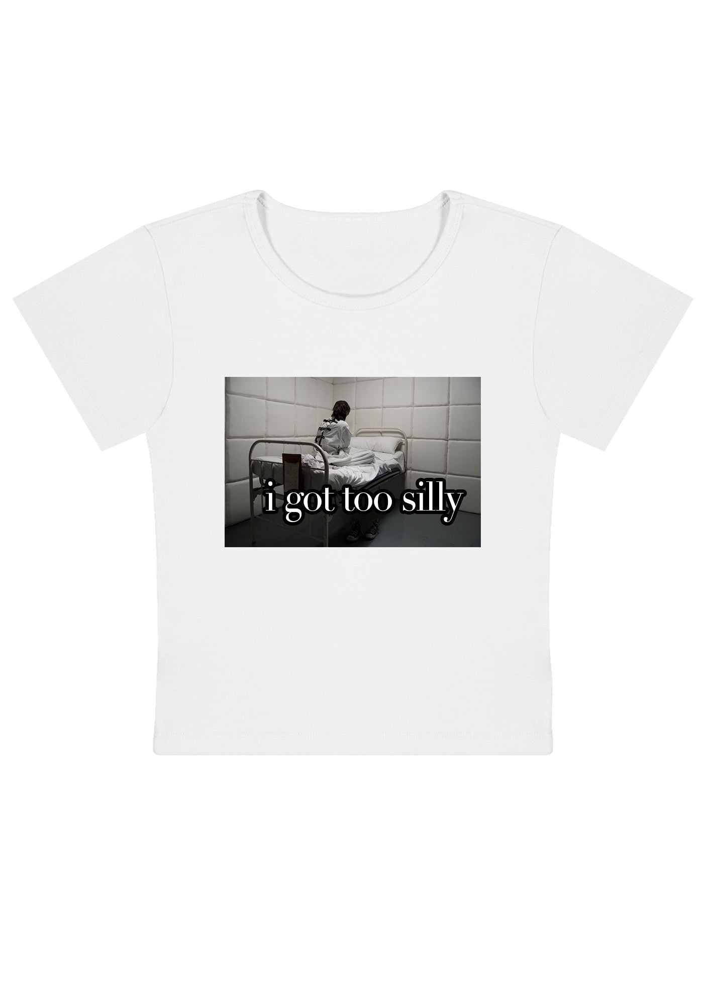 Curvy I Got Too Silly Baby Tee
