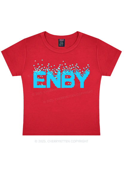 ENBY Pride Y2K Baby Tee Cherrykitten