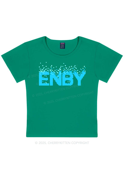 ENBY Pride Y2K Baby Tee Cherrykitten