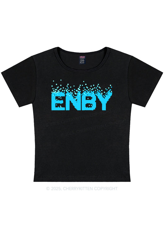ENBY Pride Y2K Baby Tee Cherrykitten