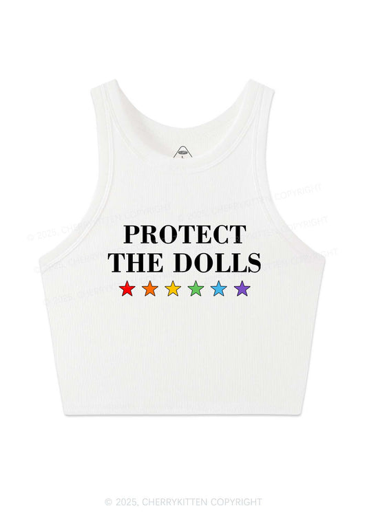 Protect The Dolls Pride Y2K Crop Tank Top Cherrykitten