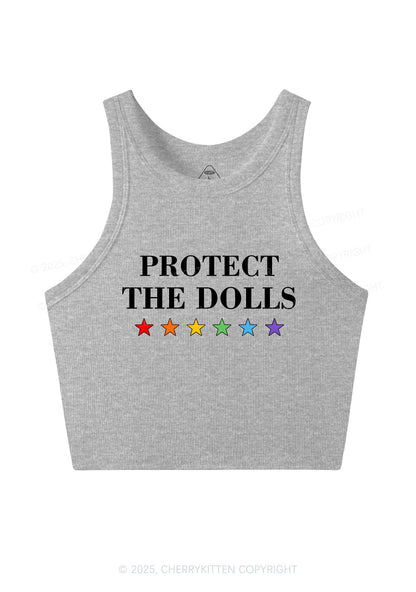 Protect The Dolls Pride Y2K Crop Tank Top Cherrykitten