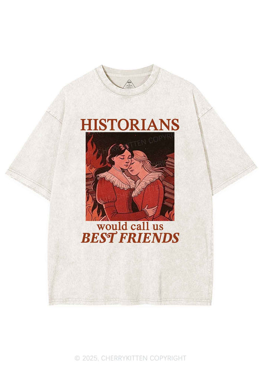 Call Us Best Friends Pride Y2K Shirts Washed Tee Cherrykitten