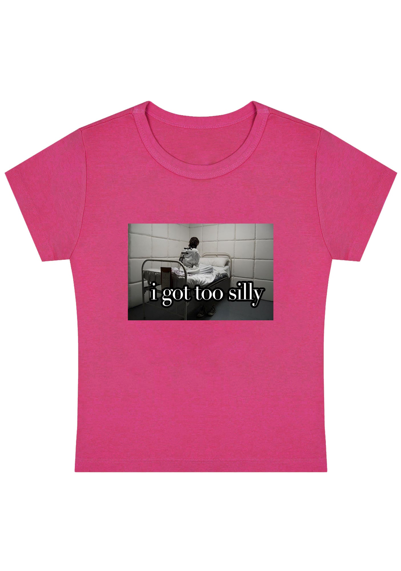 Curvy I Got Too Silly Baby Tee