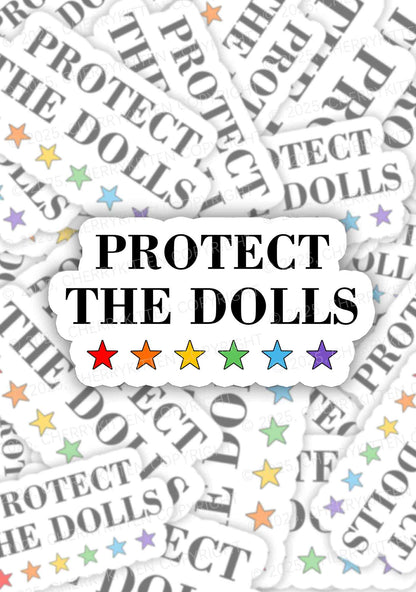 Protect The Dolls Pride 1Pc Y2K Sticker Cherrykitten