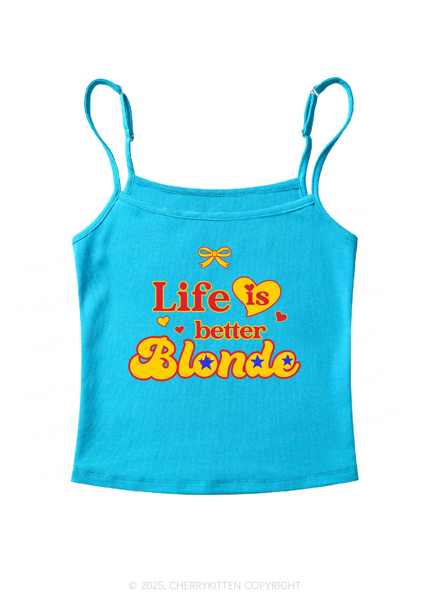 Better Blonde Y2K Spaghetti Strap Cami Cherrykitten