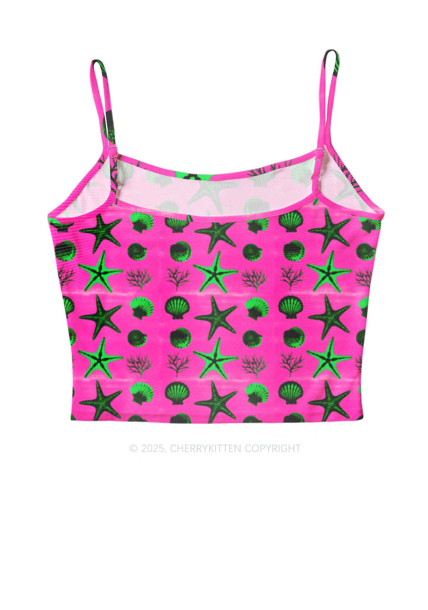 Sea Animals Y2K Mesh Cami Tank Cherrykitten