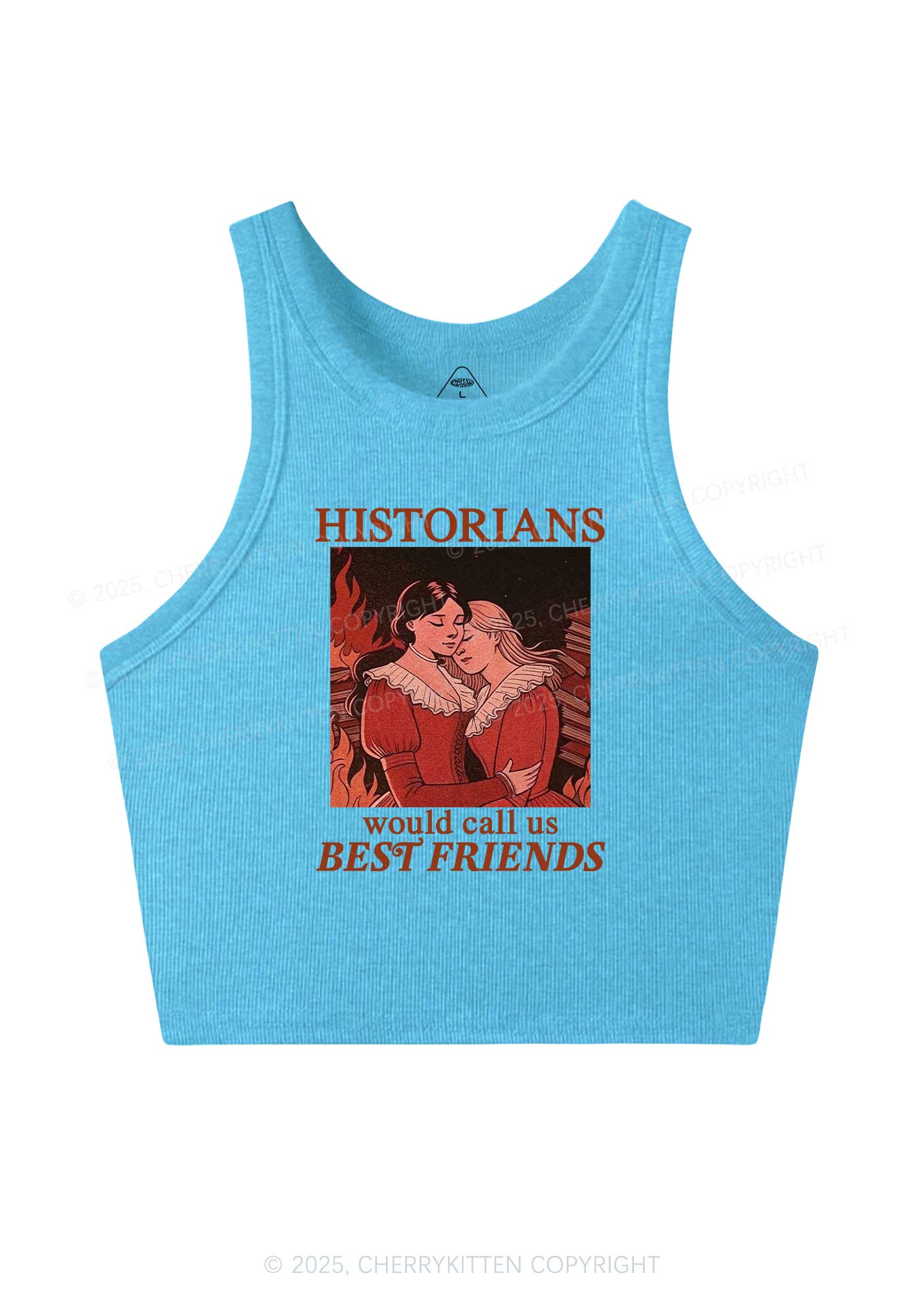 Call Us Best Friends Pride Y2K Crop Tank Top Cherrykitten