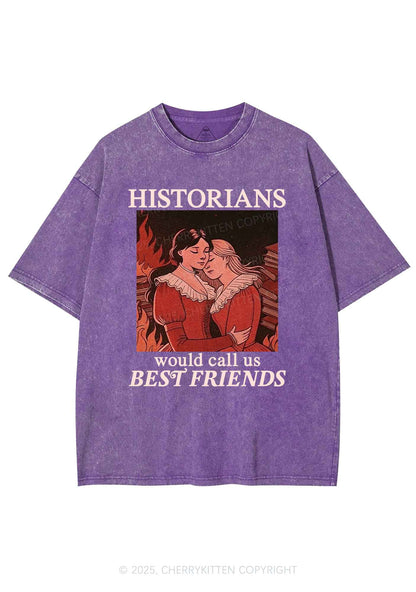 Call Us Best Friends Pride Y2K Shirts Washed Tee Cherrykitten