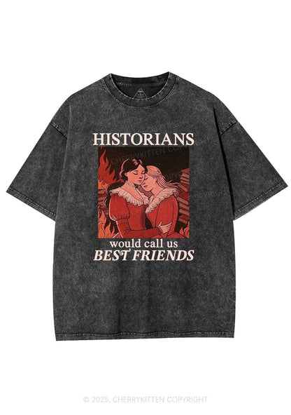 Call Us Best Friends Pride Y2K Shirts Washed Tee Cherrykitten