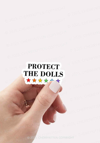 Protect The Dolls Pride 1Pc Y2K Sticker Cherrykitten