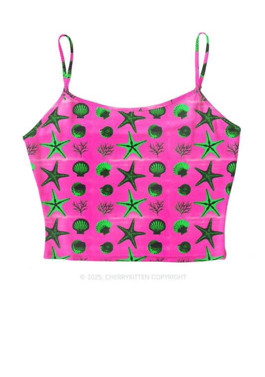 Sea Animals Y2K Mesh Cami Tank Cherrykitten