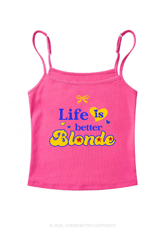 Better Blonde Y2K Spaghetti Strap Cami Cherrykitten
