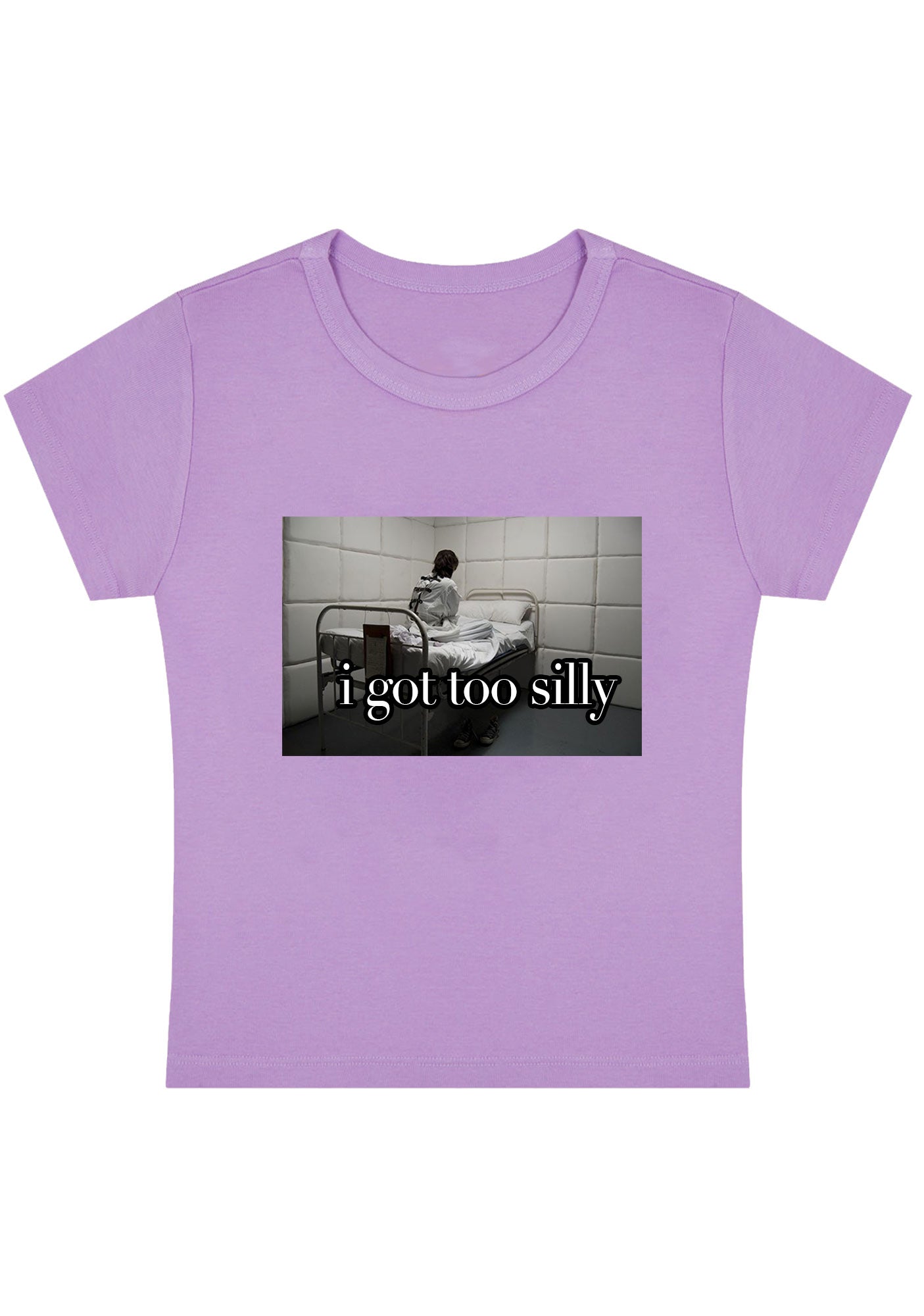 Curvy I Got Too Silly Baby Tee