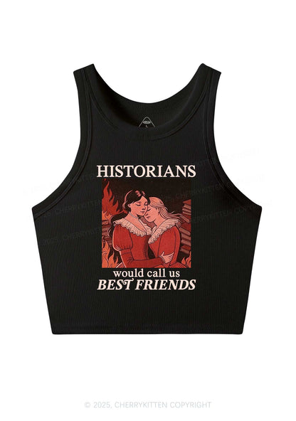Call Us Best Friends Pride Y2K Crop Tank Top Cherrykitten