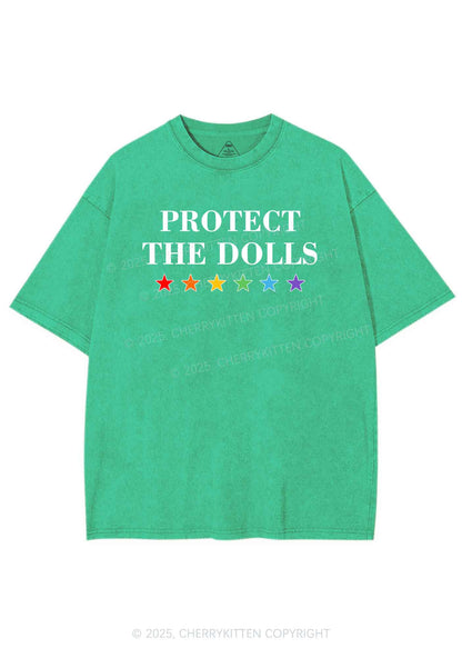 Protect The Dolls Pride Y2K Shirts Washed Tee Cherrykitten