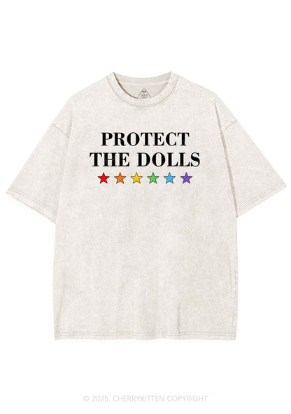 Protect The Dolls Pride Y2K Shirts Washed Tee Cherrykitten