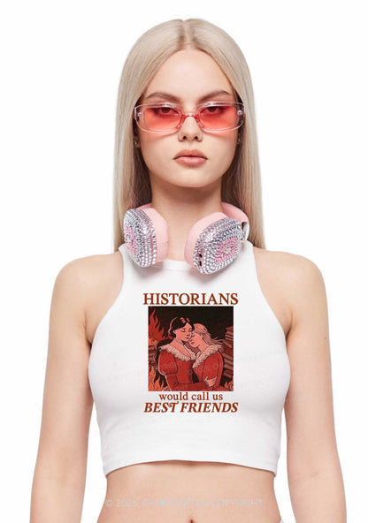 Call Us Best Friends Pride Y2K Crop Tank Top Cherrykitten