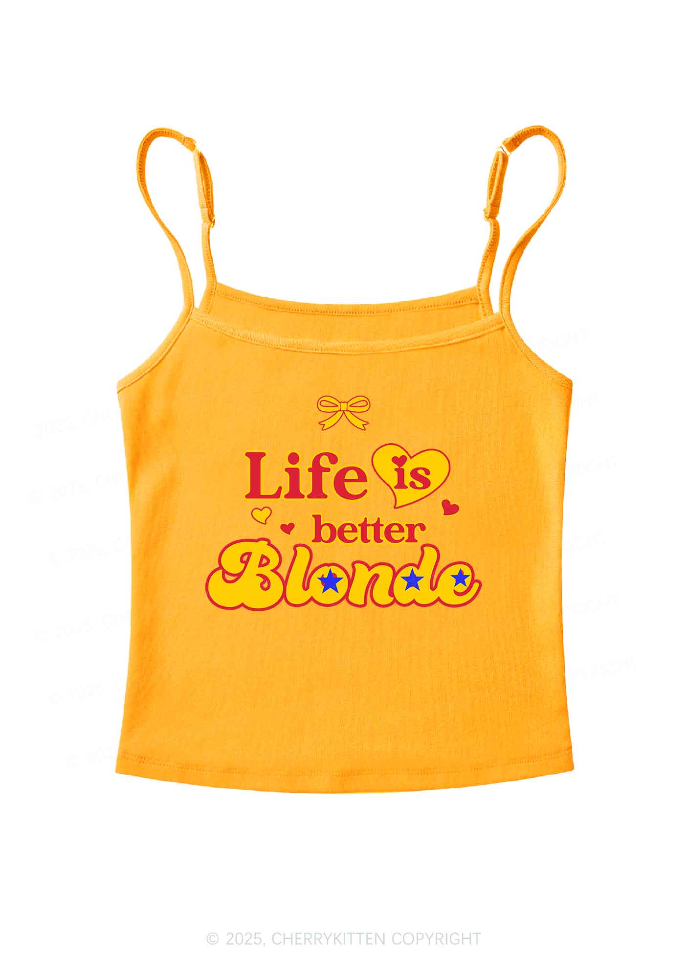 Better Blonde Y2K Spaghetti Strap Cami Cherrykitten
