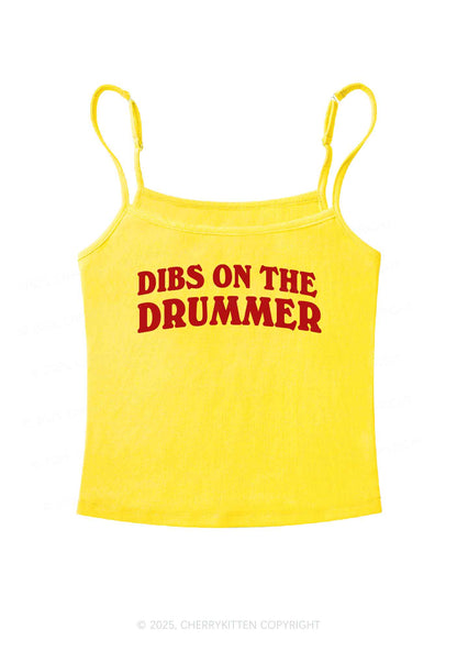 Dibs On The Drummer Y2K Spaghetti Strap Cami Cherrykitten