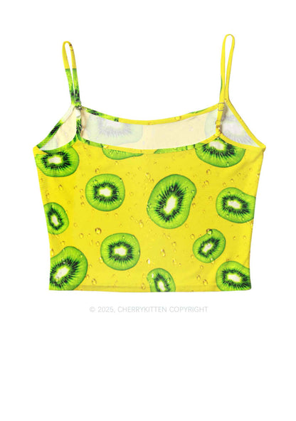 Yellow Kiwi Y2K Mesh Cami Tank Cherrykitten