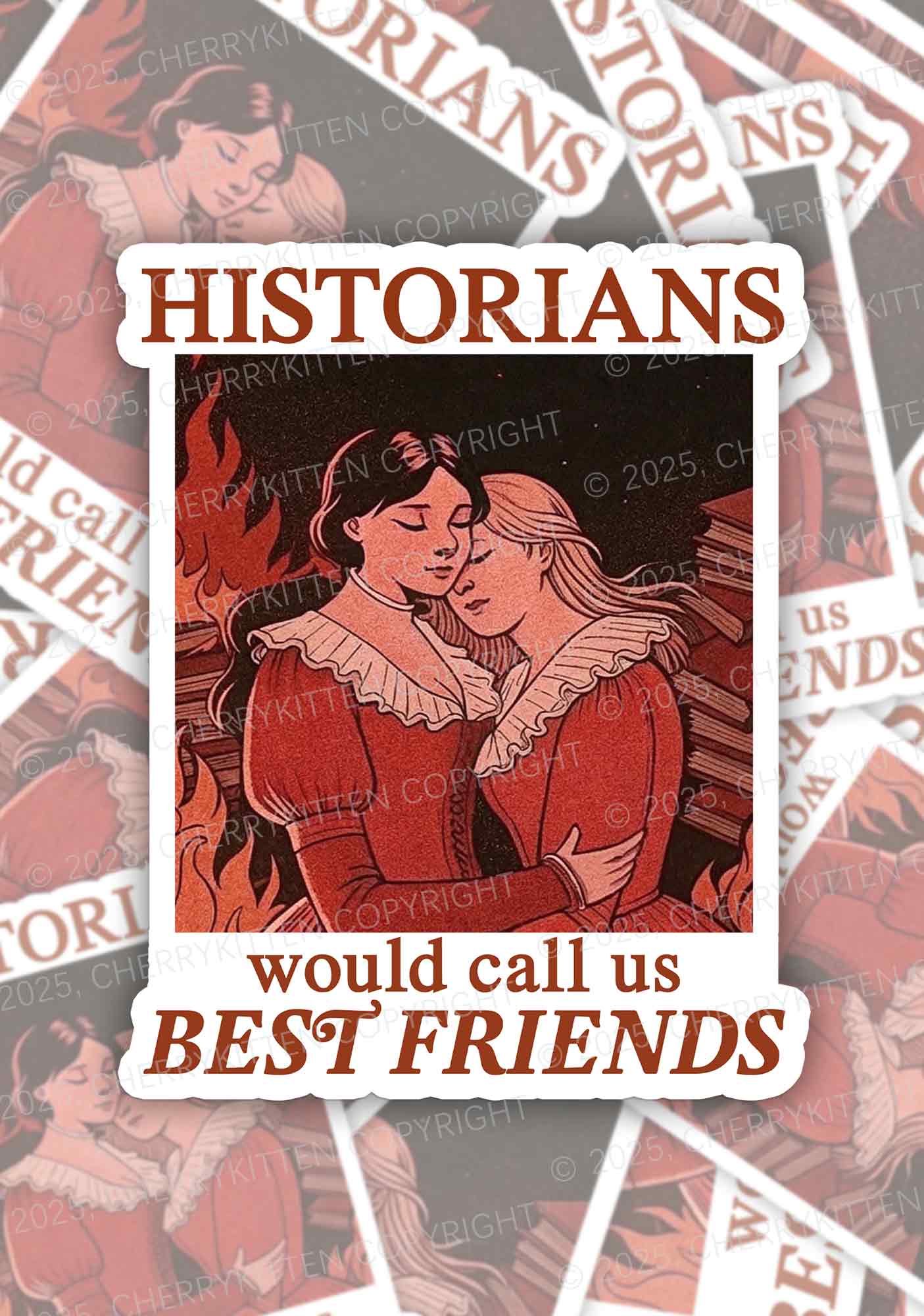Call Us Best Friends Pride 1Pc Y2K Sticker Cherrykitten