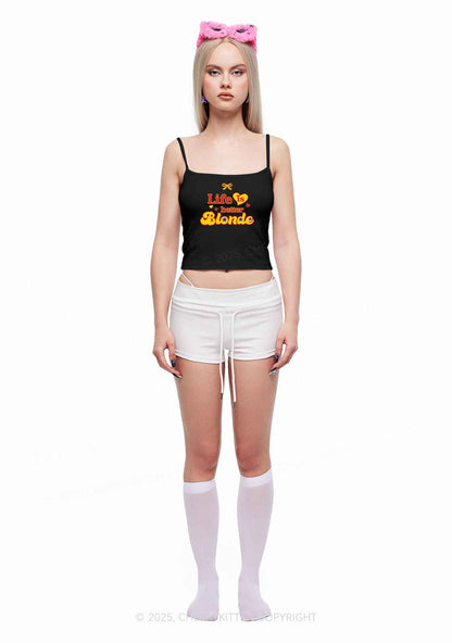 Better Blonde Y2K Spaghetti Strap Cami Cherrykitten