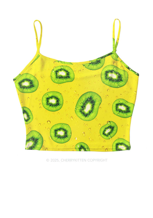 Yellow Kiwi Y2K Mesh Cami Tank Cherrykitten
