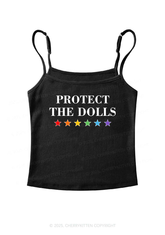 Protect The Dolls Pride Y2K Spaghetti Strap Cami Cherrykitten