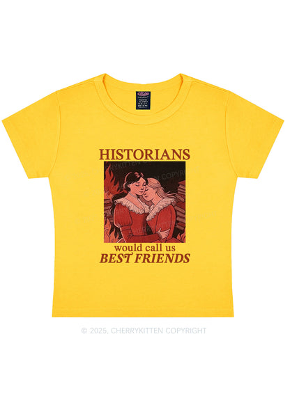 Call Us Best Friends Pride Y2K Baby Tee Cherrykitten