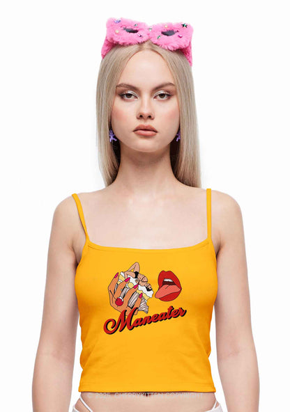 Maneater Mouth Y2K Spaghetti Strap Cami Cherrykitten