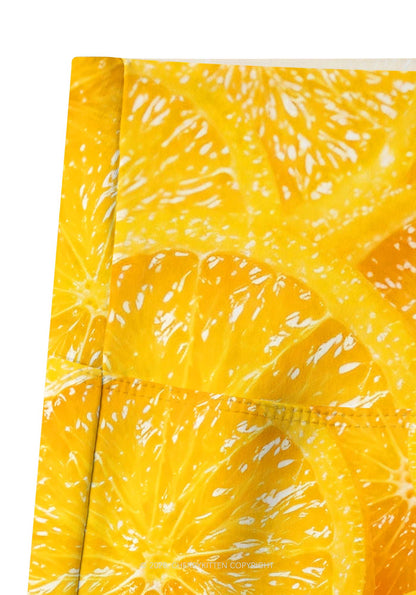 Orange Slice Y2K Print Gym Shorts Cherrykitten