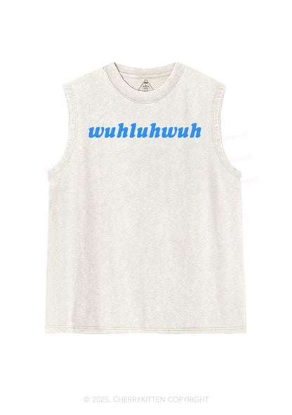 Wuhluhwuh Pride Y2K Washed Muscle Tank Cherrykitten