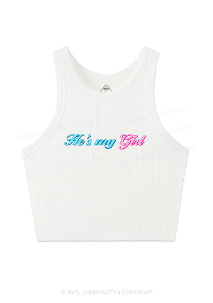 He Is My Girl Pride Y2K Crop Tank Top Cherrykitten