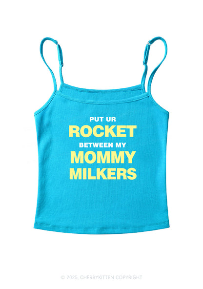 Rocket Mommy Milkers Y2K Spaghetti Strap Cami Cherrykitten