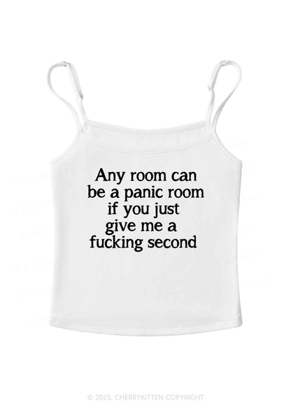 Any Room Can Be Panic Y2K Spaghetti Strap Cami Cherrykitten