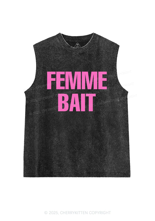 Femme Bait Pride Y2K Washed Muscle Tank Cherrykitten
