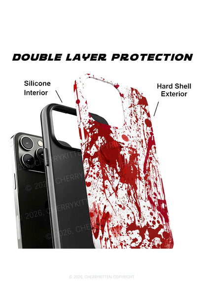 Halloween Red Blood On White Y2K Phone Case Cherrykitten