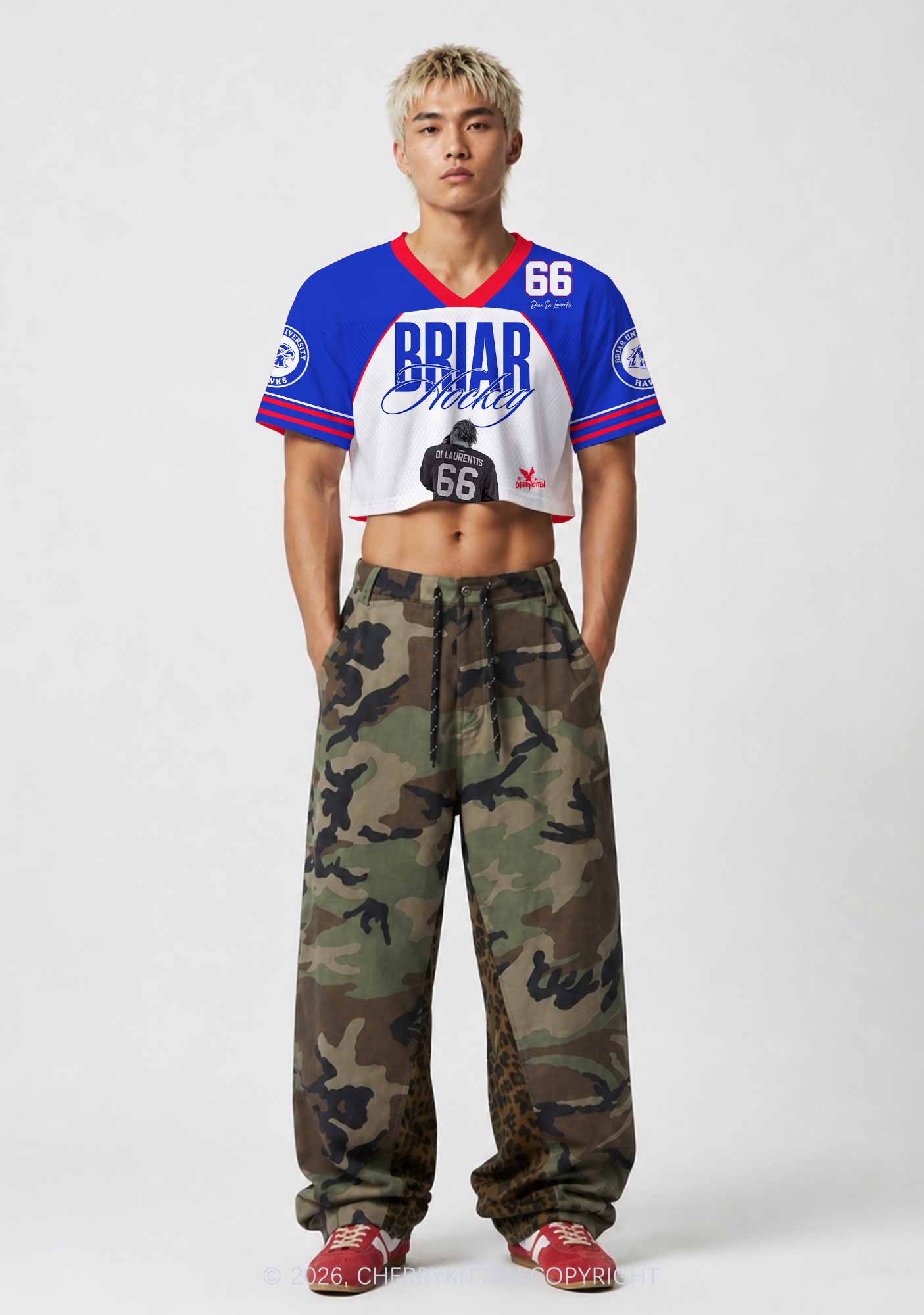 Legend Silhouette DL Y2K Crop Sport Jersey Shirts Cherrykitten