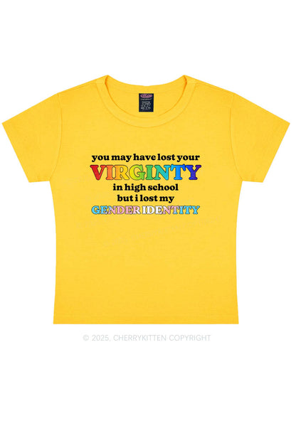 I Lost My Gender Identity Pride Y2K Baby Tee Cherrykitten