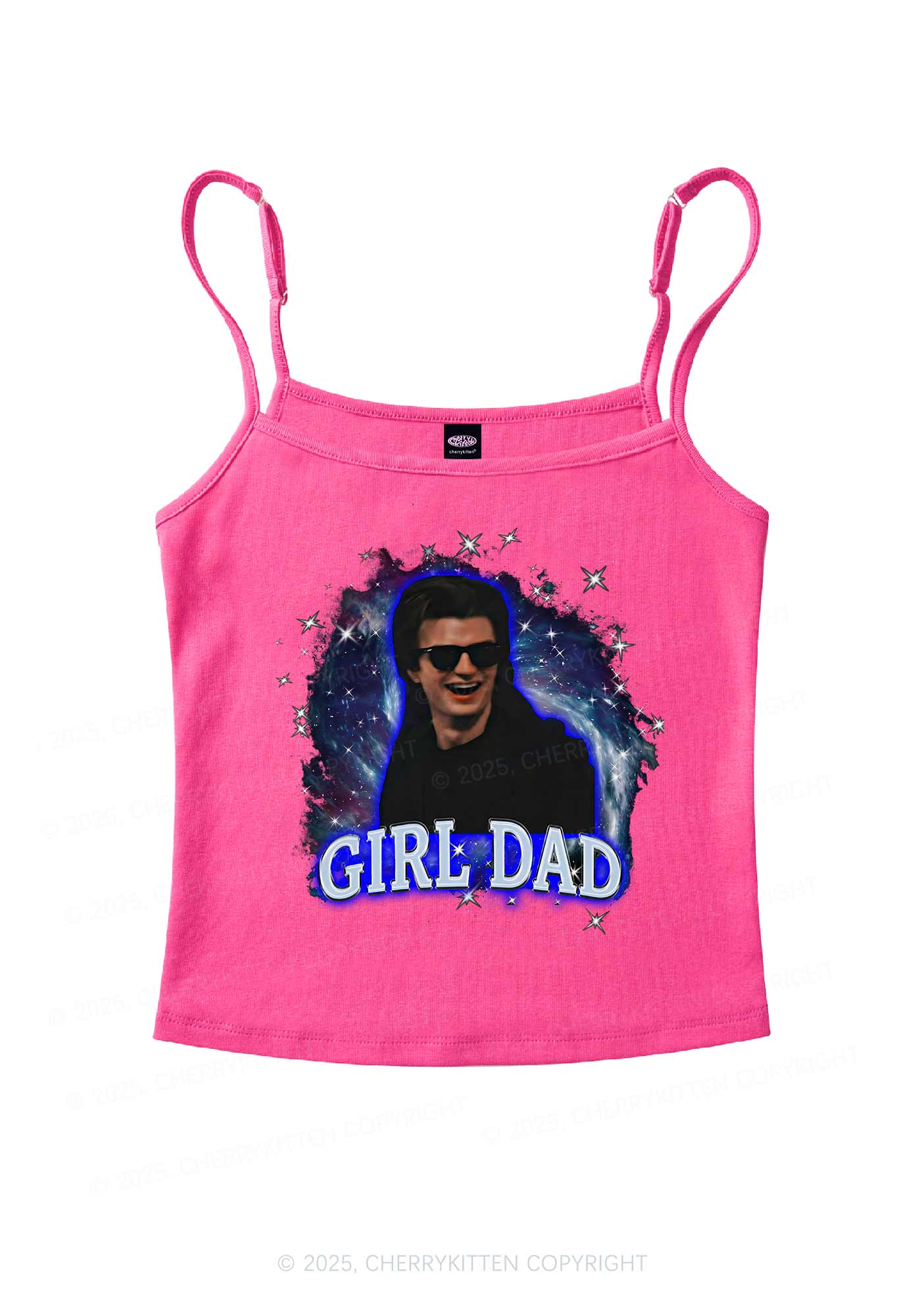 Girl Dad Starry Sky Y2K Spaghetti Strap Cami Cherrykitten